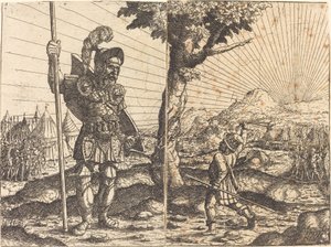 大卫与歌利亚》，1551年。