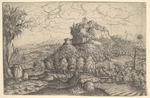 景观，1553年。 作者 汉斯·塞巴尔德·劳滕萨克