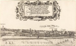 从东方看纽伦堡[右部]，1552年。 作者 汉斯·塞巴尔德·劳滕萨克