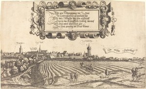 从西边看纽伦堡[右部]，1552年。 作者 汉斯·塞巴尔德·劳滕萨克