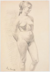 站立女模特