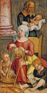 玛丽·莎乐美（Mary Salome）和她的家人，1515年 作者 汉斯·苏斯·库姆巴赫