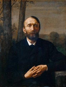 康拉德·菲德勒（1841-1895）的肖像，1884年。 作者 汉斯·托马
