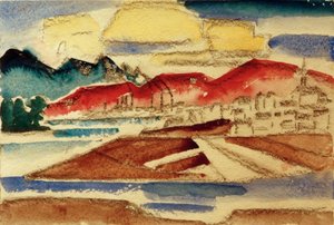 风景与红山 作者 汉斯·图尔