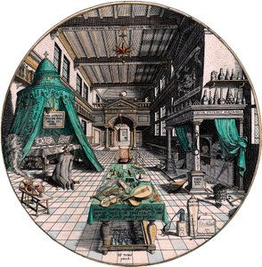 炼金术士的实验室，1595年。  
