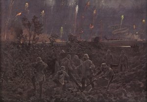 夜袭（彩色光刻） 作者 汉斯·W·（后）施密特