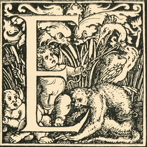 E-汉斯·魏德兹（Hans Weiditz）的字母，c1520-1521，1908年。