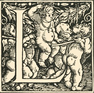 L-汉斯·魏德兹（Hans Weiditz）的字母，c1520-1521，1908年。 作者 汉斯·魏迪兹