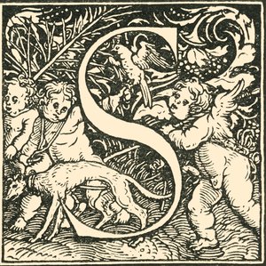 S-汉斯·魏德兹（Hans Weiditz）的字母，c1520-1521，1908年。