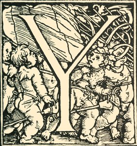 Y-汉斯·魏德兹（Hans Weiditz）的字母，c1520-1521，1908年。