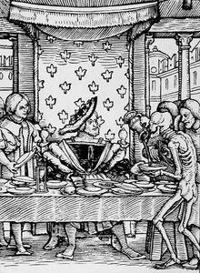 死亡和国王，来自死亡之舞，由Hans Lutzelburger雕刻，第1538页 作者 汉斯追捕年轻的霍尔拜因