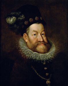 德文：皇帝鲁道夫二世。(1552-1612）皇帝鲁道夫二世肖像 作者 Hans von Aachen