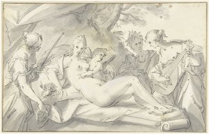 金星处于艺术和科学之中 作者 Bartholomeus Spranger（拒绝归因）