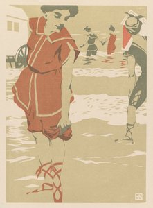 泳客c。 1900年。 作者 汉斯·冯·纽曼