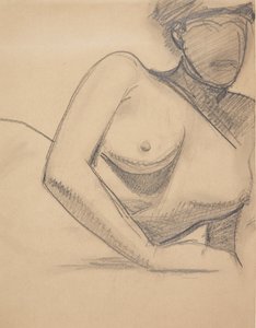 躺着的女模特 作者 哈拉德·吉尔辛（Harald Giersing）