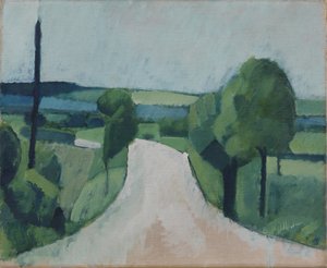 富宁岛法堡附近的道路 作者 哈拉德·吉尔辛（Harald Giersing）