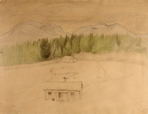 山中冬夜 "草案 作者 哈罗德·奥斯卡·索尔伯格