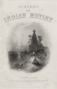 印度教母亲，由EJ Portbury雕刻，“印度叛变史”的标题页，于1858年出版 作者 哈登·西德尼·梅尔维尔