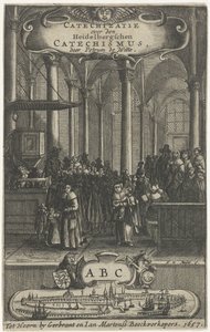 教堂内部
扉页P. de Witte，Catechizatie over den Heidelbergschen catechism，1657 年 作者 哈门德迈耶