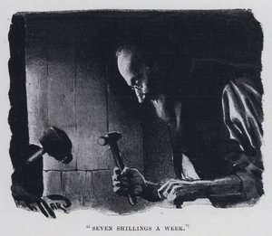 "Seven shillings a week" (b/w photo) 作者 哈罗德·休姆·皮法德
