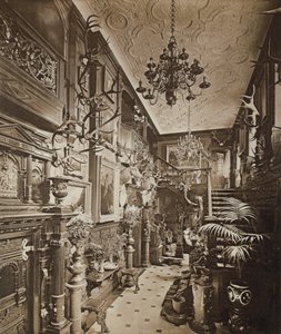 大厅，威克姆霍尔，肯特，1897年 作者 哈罗德·帕尔默