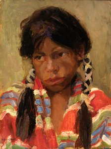 印第安男孩乔-阿谢里塔，1918年。 作者 哈丽特·布莱克斯通