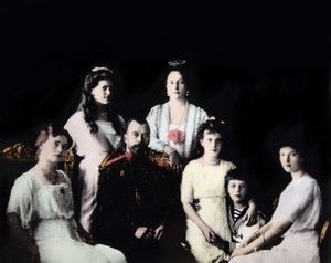 俄罗斯皇室的肖像。 1910-1915 年左右的摄影。