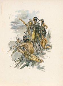 朗费罗的《海华沙之歌》（彩色石印版） 作者 哈里森·费舍尔