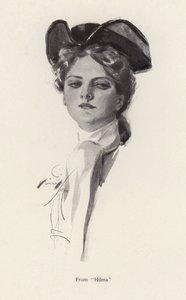 一个女人的肖像，《希尔玛》中的人物（石膏版）。 作者 哈里森·费舍尔