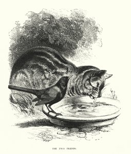 The two friends (engraving)