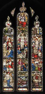 Piers Plowman，William Langland，1873年（彩色玻璃） 作者 哈里·伯罗