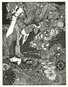 埃德加-爱伦-坡：莫瑞拉（石版画） 作者 哈里·克拉克