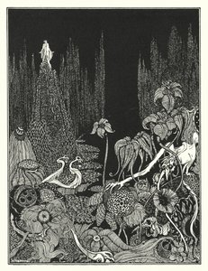 埃德加-爱伦-坡：沉默（石版画） 作者 哈里·克拉克