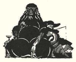 埃德加-爱伦-坡：《黑猫》（石版画） 作者 哈里·克拉克