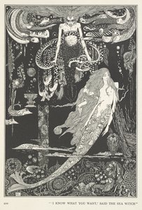 小海女仆. “我知道你想要什么，”海女巫说道。 作者 哈里·克拉克
