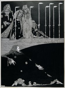 Pit and the Pendulum，c.1923（钢笔和墨水） 作者 哈里·克拉克