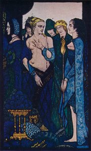 我们命名为Lucrezia Crivelli和Titians Lady，c1910 作者 哈里·克拉克