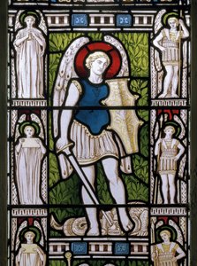 Minley，St Andrew，James Powell＆Sons，Harry Ellis Wooldridge，Archangel Michael，1870