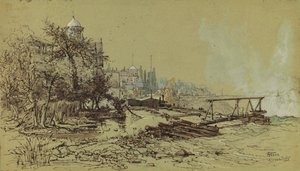 尼亚加拉大瀑布，1862年。
