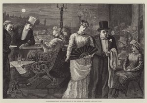 下议院露台上的仲夏之夜 作者 哈里·弗尼斯（Harry Furniss）