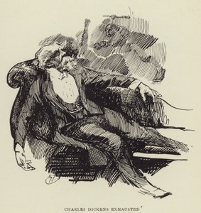 查尔斯狄更斯疲惫不堪 作者 哈里·弗尼斯（Harry Furniss）