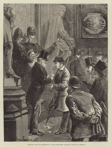 在下议院的陌生人画廊收取许多入场券 作者 哈里·弗尼斯（Harry Furniss）