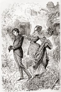 Estella and Pip in Miss Havisham