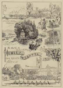 Henley Regatta，1876年 作者 哈里·弗尼斯（Harry Furniss）