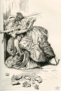 查尔斯·狄更斯的小说《两个城市的故事》插图 作者 哈里·弗尼斯（Harry Furniss）