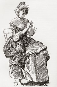 狄更斯小说《双城记》插图 作者 哈里·弗尼斯（Harry Furniss）