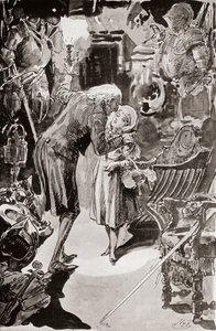 狄更斯《老古玩店》插图 作者 哈里·弗尼斯（Harry Furniss）