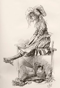 查尔斯·狄更斯的《老古玩店》插图 作者 哈里·弗尼斯（Harry Furniss）