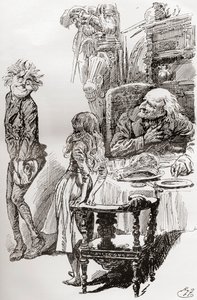 查尔斯·狄更斯的《老古玩店》插图 作者 哈里·弗尼斯（Harry Furniss）