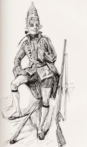 查尔斯-狄更斯小说《巴纳比-拉吉》的插图 作者 哈里·弗尼斯（Harry Furniss）